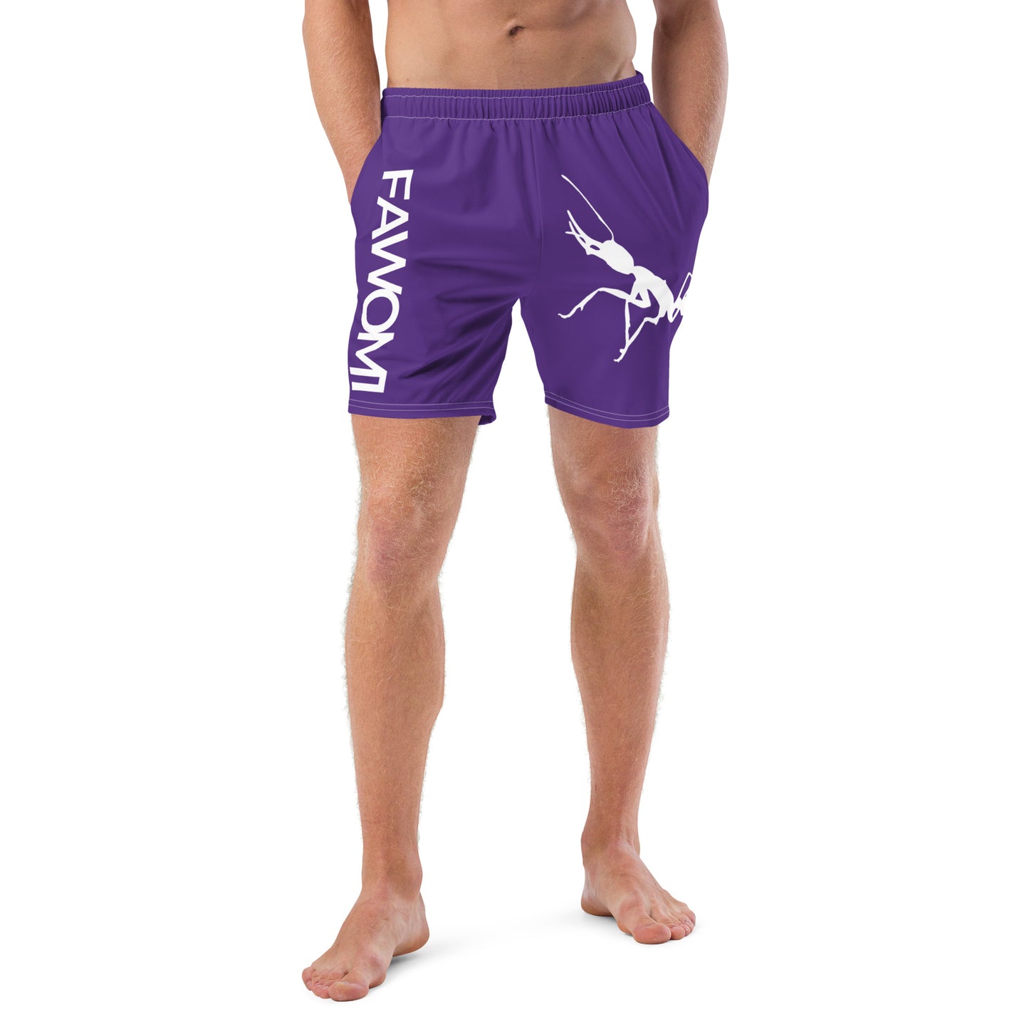 All-Over Print Recycled Swim Trunks