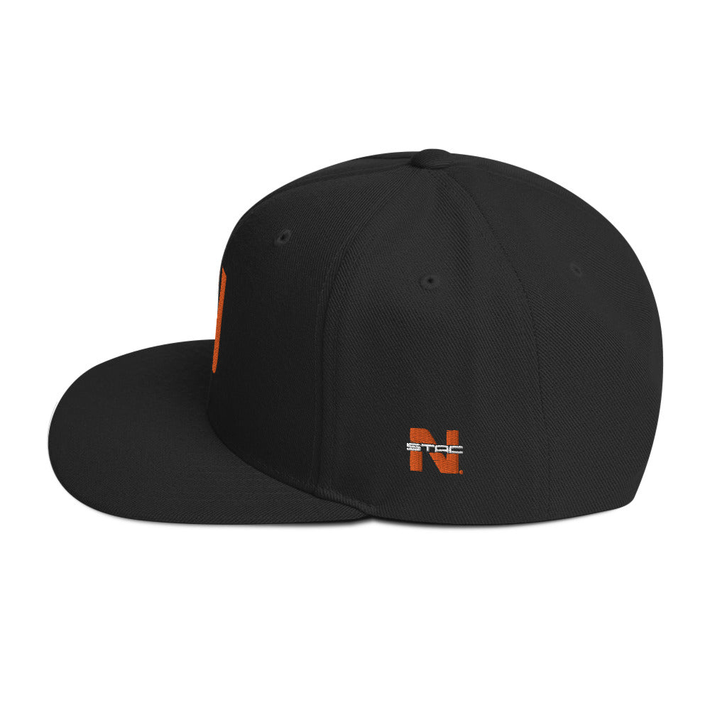Orange on Black  Snapback