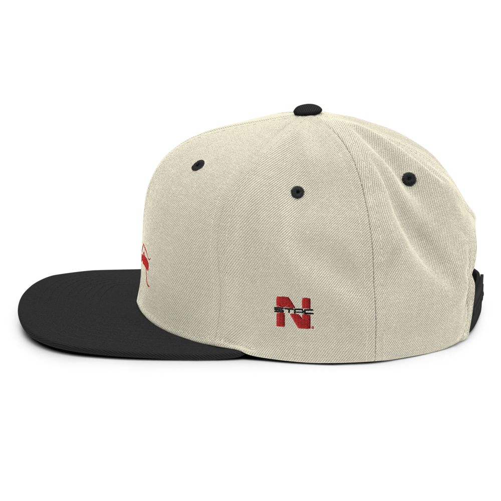 Natural/ Red Snapback